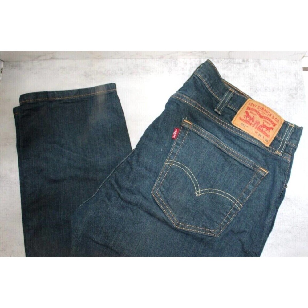 Levi Strauss Men's 511 Medium Wash Denim Jeans Size 38" x 30"